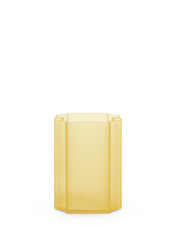 KARTELL Vaso OKRA colore GIALLO Basso 1585/03 by Patricia Urquiola