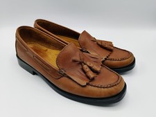 Bass Weejuns MARIETTA II Brown Leather Loafers Tassel Kiltie Classic Size 8M