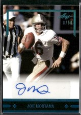 2021 Leaf Memories - 1991 Spectrum Platinum #GLR-JM2 Joe Montana  Auto #/50