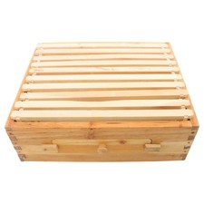 Bee Hive 10 Frame Bee Hives Starter Kit Beeswax Coated Fir Wood Unassembled 