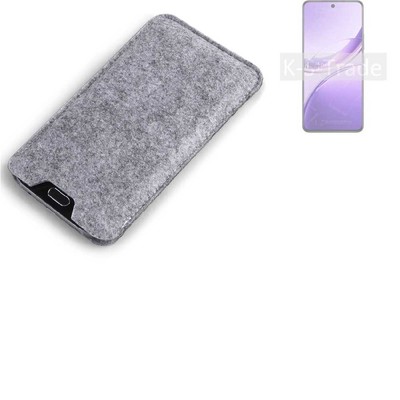 Filz Hülle für Vivo V50 Lite 4G grau Sleeve Case Tasche Schutz Hülle