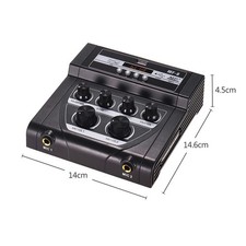 Mini mezclador de audio de sonido de karaoke mezcladores de eco estéreo entradas de micrófono dobles Su FOUL