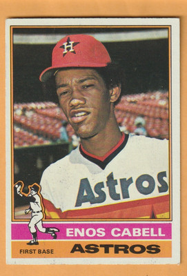 Enos Cabell Houston Astros 1976 Topps #404 Gardena California