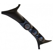 Autometer Triple Pillar Gauge Kit For Ford F-250 Super Duty 1999-2007 Black