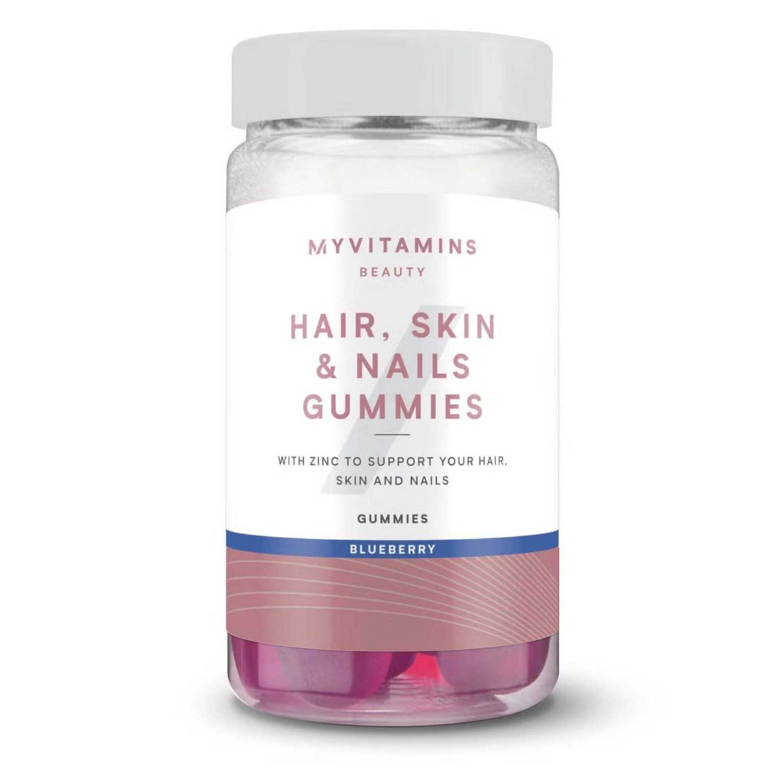 Myvitamins Hair Skin & Nails Supplement Gummies, Blueberry - 120 Count