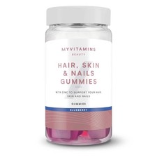 Image of Myvitamins Hair Skin & Nails Supplement Gummies, Blueberry - 120 Count