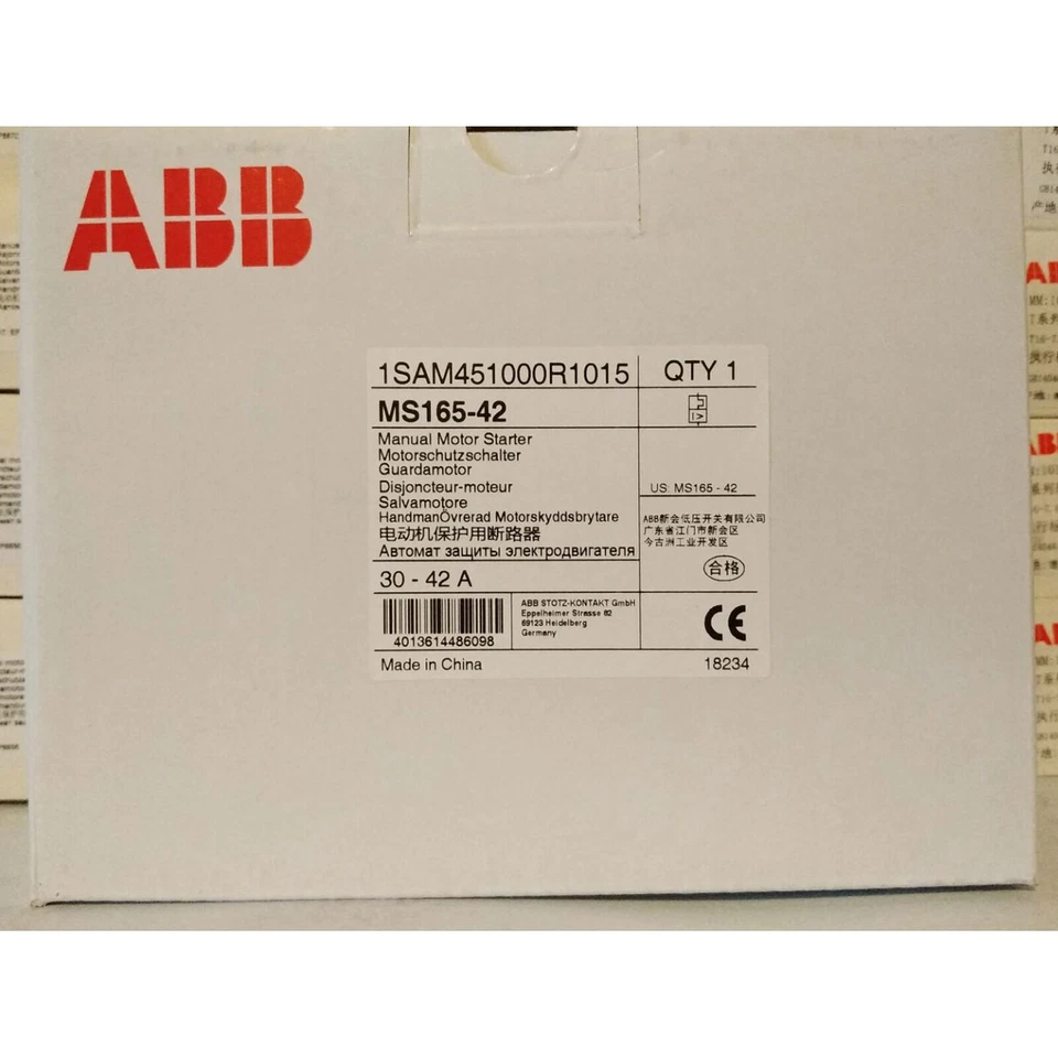 1PC NEW ABB MS165-42 MS165-42 ONE Year Warranty US Free TAX - Image 3 of 4