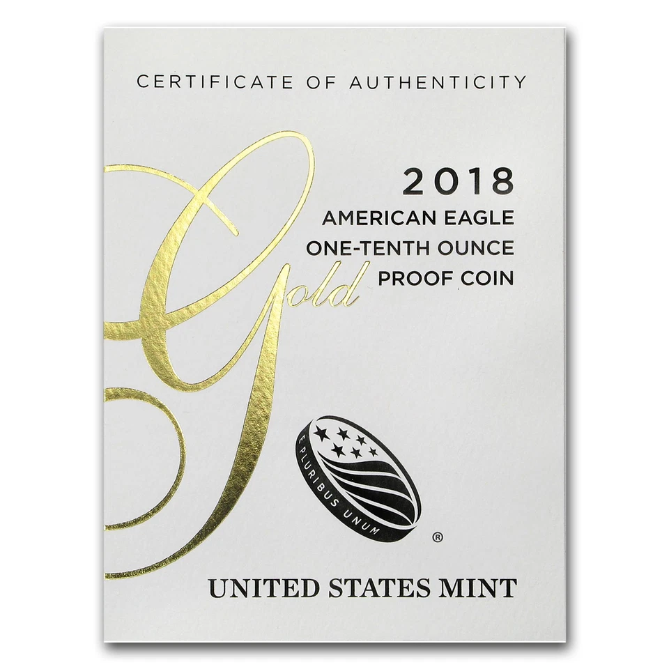 2018-W 1/10 oz Proof American Gold Eagle (w/Box & COA) - Image 4 of 4