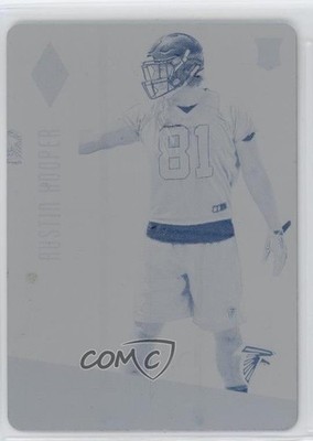 2016 Panini Phoenix Rookies Printing Plate Cyan 1/1 Austin Hooper Rookie RC 0os1