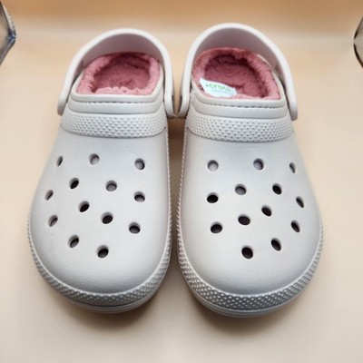 Crocs Classic Lined Clogs size M9.0/W11.0 Quartz  Comfort Slip On
