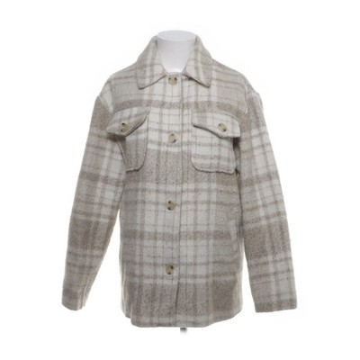 NA-KD, Oberhemd, Damen, Größe: 32, Beige/Weiß, Polyester #Cnd