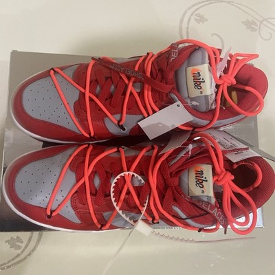 Nike Dunk Low Off-White University Red 