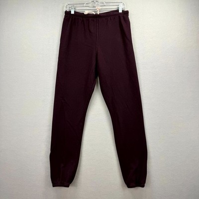 Perfectwhitetee Jogger Pants Womens Small Fits 29x31* Maroon Sweats Drawstring
