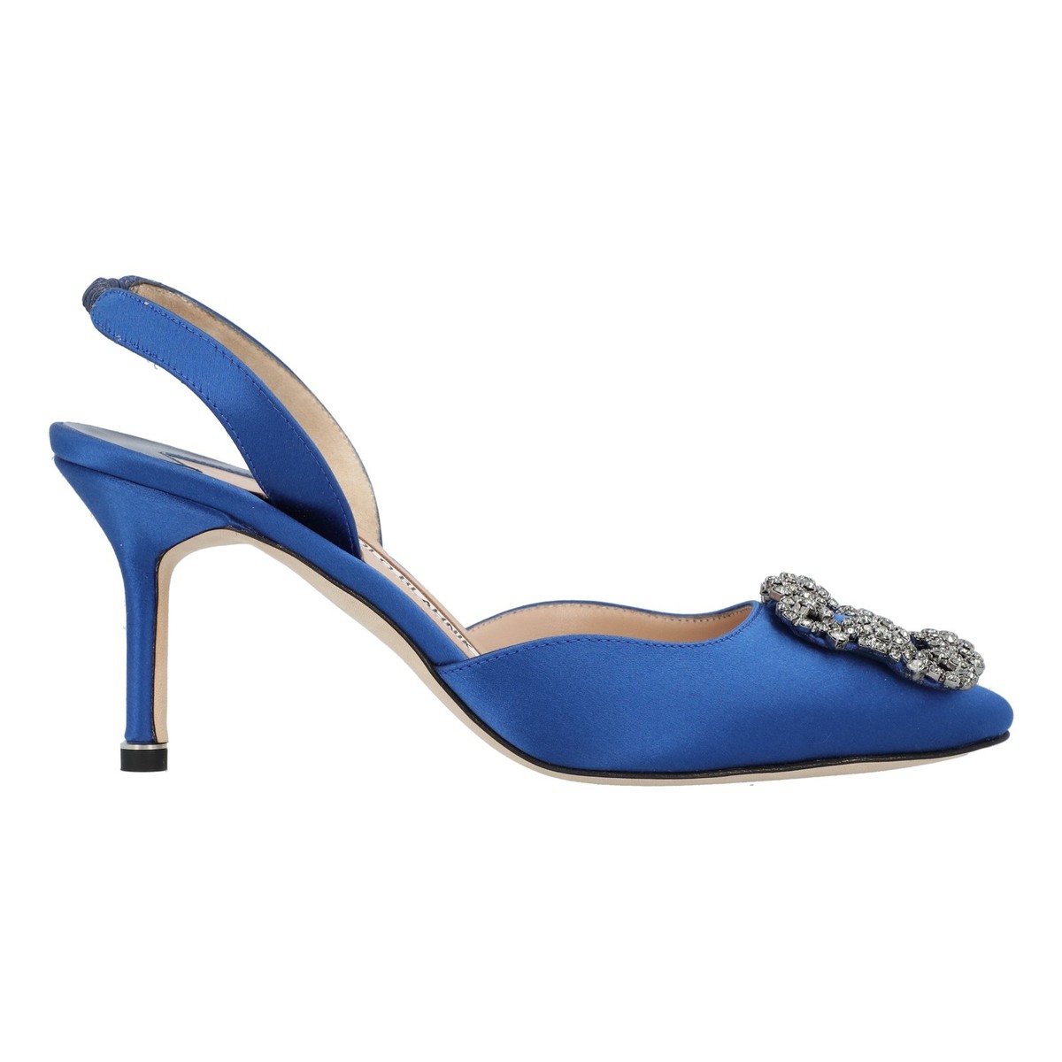 Manolo Blahnik Hangisli Slingback Pumps 85Mm Women Blue Size