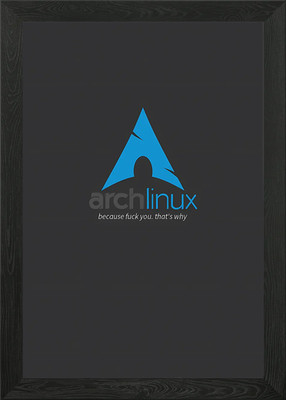 Arch Linux System Gerahmtes Wandbild Poster Leinwanddruck Bild