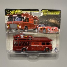 HOT WHEELS CAR CULTURE TEAM TRANSPORT FERRARI 250 GTO  FIAT 642 RN2 BARTOLETTI