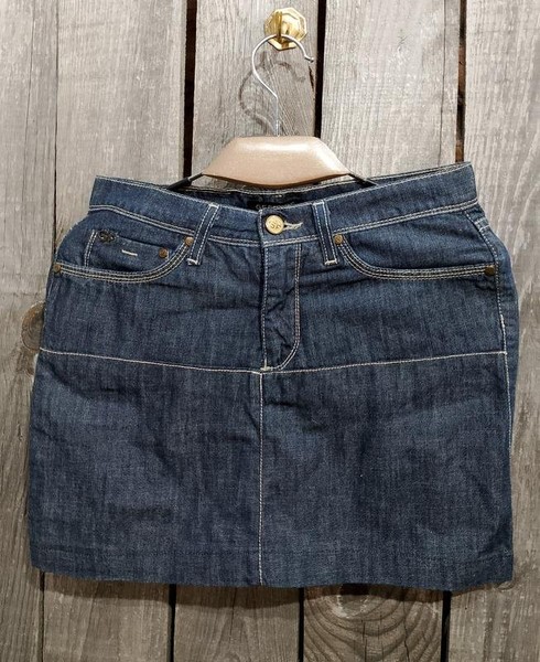 Women Gianfranco Ferre Skirt Navy Denim 34 / XS /