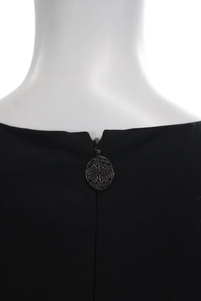 Elie Tahari Womens Sheath Pencil Dress Black Sleeveless Size 16 - Image 4 of 4