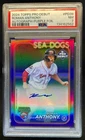 2024 Topps Pro Debut Roman Anthony Auto Purple Foil #191/299 PSA 7