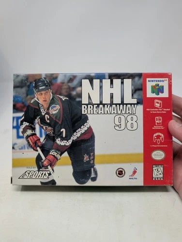 NHL Breakaway 98 N64 Nintendo 64 Complete CIB in Boxbw/ Reg