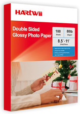 300Gsm Double Sided Glossy Thick Photo Paper 100 Sheets 8.5X11 Inches for Inkjet