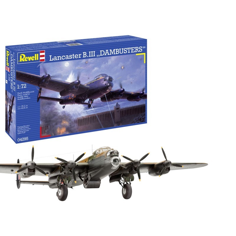 Maquette Lancaster B.III Dambusters Revell 04295 ajustement précis 1/72 contre les pièces gauchies
