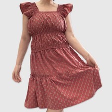 Handmade 100% Thick Cotton Vintage Upcycled NWT Boho 2 Pc Western Dress XL-xxl