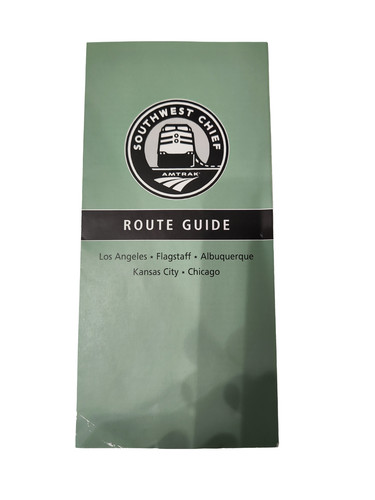 2004 Amtrak Southwest Chief Route Guide Los Angeles Chicago Rail Travel VTG