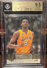 2002-03 Upper Deck UD Superstars - Spokesmen GOLD Kobe Bryant #10/25 BGS 9.5