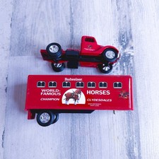 Vintage Ertl Budweiser World Famous Clydesdales Horse Bank 1941 Ford 1:43