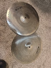 VEVOR Low Volume Metal Hi-Hat Cymbals Set of 2 Practice Drum Percussion