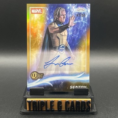 2025 Topps Chrome Marvel Lewis Pullman as Sentry Auto Gold Refractor /50 Debut