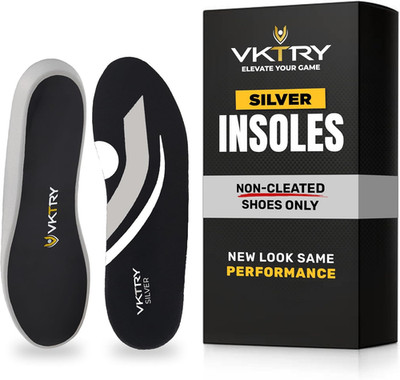 VKTRY Silver Performance Insoles   Carbon Fiber Composite Inserts for Athletes |