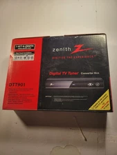 Zenith Digital TV Tuner Converter Box DTT901 Open Box With Cable-W/Remote