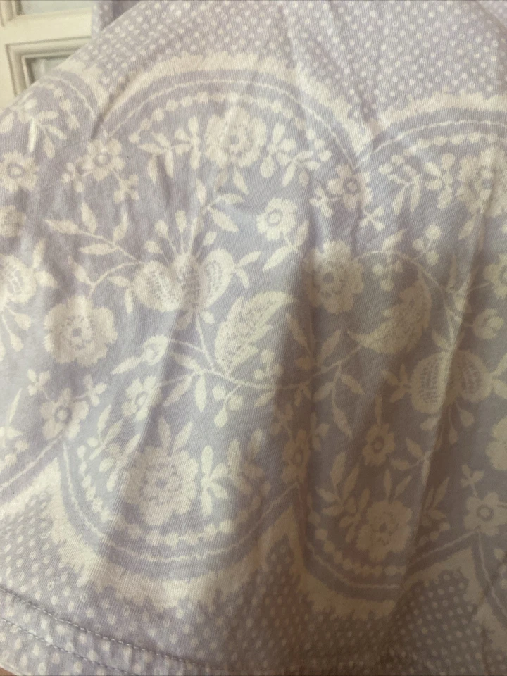 Camisón Charter Club Talla Mediana Manga Corta 100% Algodón Prendas para Dormir Punto Azul Foto 2 de 4