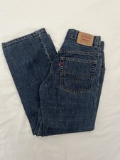 Levi's 550 Relaxed Fit Blue Jeans Youth Boys 26x28 Size 16 Slim 100 Cotton