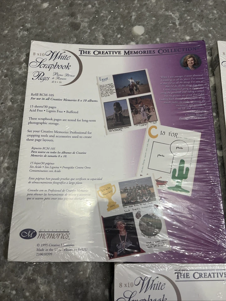 Creative Memories 8 x 10 páginas lote de 3 paquetes sellados NUEVO Foto 2 de 3