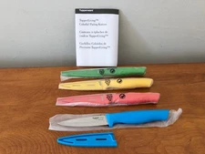 TUPPERWARE TUPPERLIVING COLORFUL PARING KNIVES SET (4) *NEW IN ORIGINAL PACKAGE*