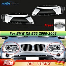Paar AutoScheinwerferglas Streuscheibe Abdeckung+Kleber F�r BMW X5 E53 2000-2003