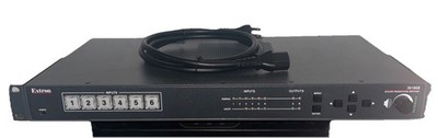Extron IN1606 Six-Input Scaling Presentation Switcher Rack Ears Tested Pwr Cord