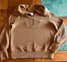 VARLEY Vine Womens Half-Zip Ottoman Pullover Rye Sz Small