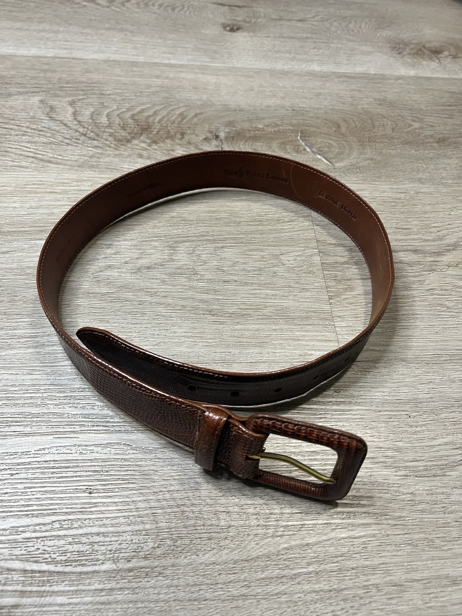 Women’s Polo Ralph Lauren genuine lizard dark chocolate brown belt Ralph Lauren | Accessories | Womens Polo Ralph Lauren  main image 4