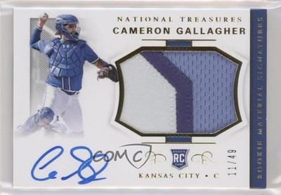 2018 Panini National Treasures Gold 11/49 Cameron Gallagher Rookie Auto RC 6fs