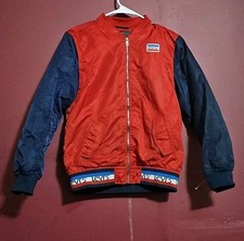 Levi s Bomber Jacket Coat Boys Size 12-13 Years Red White Blue Vintage