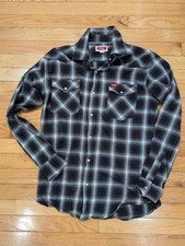 Wrangler Western Pearl Snap Flannel Shirt Men's Small