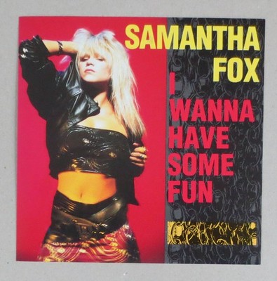 Samantha Fox   I Wanna Have Some Fun / USA Promo CD 1988 Sehr Gut