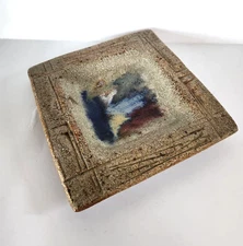 VOLDEMAR VOLKOFF, Stoneware Square Dish