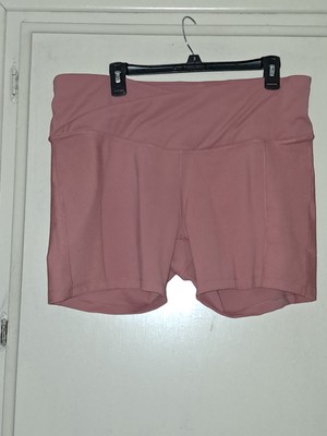 Nike One Dri-fit 2x Pink Shorts Crossover Waist Nwt