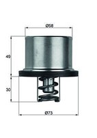 Mahle Thd 1 82 Thermostat, KüHlmittel FüR Porsche
