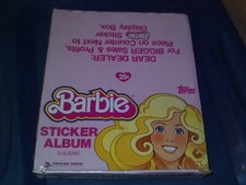 TOPPS BARBIE STICKER ALBUM BOX WITH 16 ALBUMS FACTORY SEALED